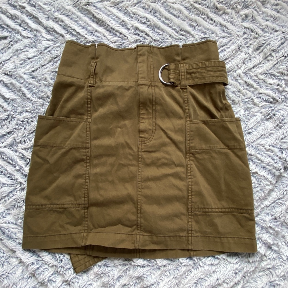 Green Belted Skirt Wild Fable